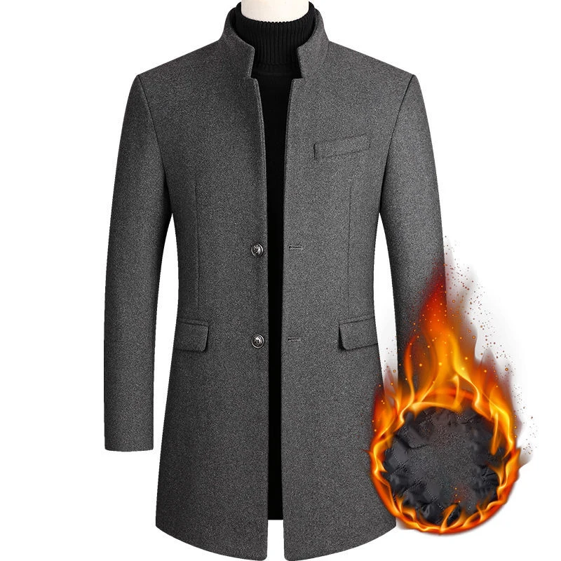 ACKLAND Winter Man Woolen Jacket Coat Mid-Long Trench Coat Classic Solid Color Printing Plus Cotton Thickening Man Jacket
ACKLAND Winter Man Woolen Jacket Coat Mid-Long Trench Coat Classic Solid Color Printing Plus Cotton Thickening Man Jacket