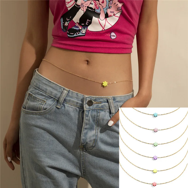 Korea New Acrylic Star Single Layer Trendy Waist Chain Classic Stylish Popular Geometric Color Thin Chain Body Chain Accessories
Korea New Acrylic Star Single Layer Trendy Waist Chain Classic Stylish Popular Geometric Color Thin Chain Body Chain Accessories