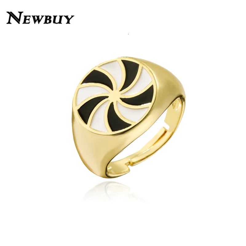 NEWBUY Fashion Gold Color Copper Female Party Jewelry Wholesale Oil Dripping Mindmill Shape Finger Ring Femme Bijoux Gift
NEWBUY Fashion Gold Color Copper Female Party Jewelry Wholesale Oil Dripping Mindmill Shape Finger Ring Femme Bijoux Gift