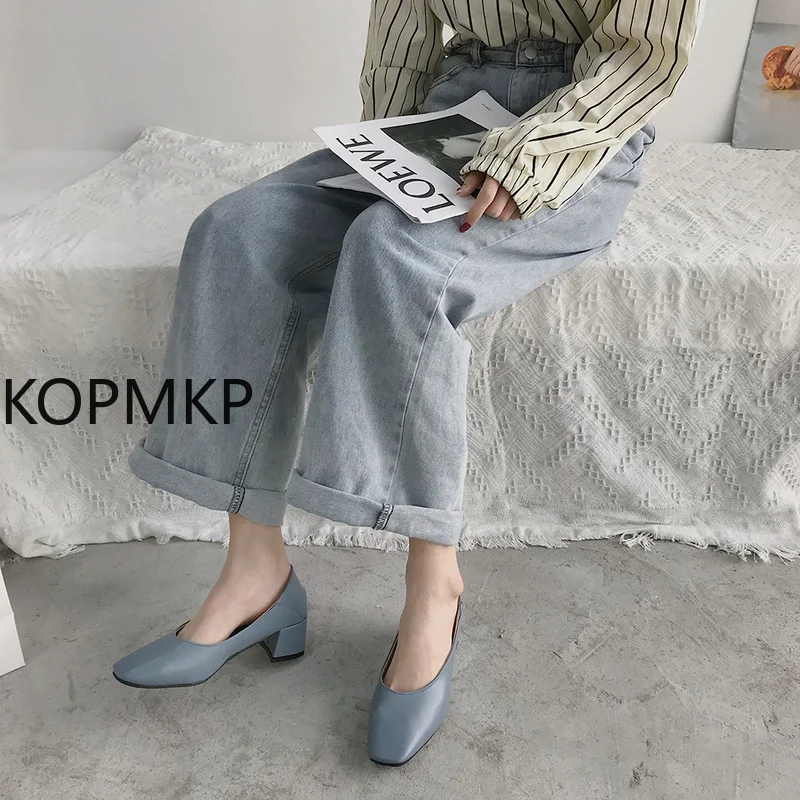 Spring Fashion Square Heels Pumps Shoes Women Low Heel Slip on Shallow Loafer Female Office Work Shoes 40
Spring Fashion Square Heels Pumps Shoes Women Low Heel Slip on Shallow Loafer Female Office Work Shoes 40