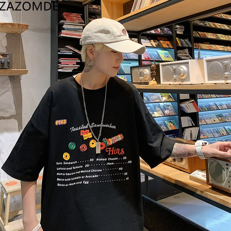 ZAZOMDE Summer Streetwear Tshirt 2021 Men Menu Printed T-Shirt Harajuku Cotton Casual Summer Short Sleeve T Shirt Tops Tee Black
ZAZOMDE Summer Streetwear Tshirt 2021 Men Menu Printed T-Shirt Harajuku Cotton Casual Summer Short Sleeve T Shirt Tops Tee Black