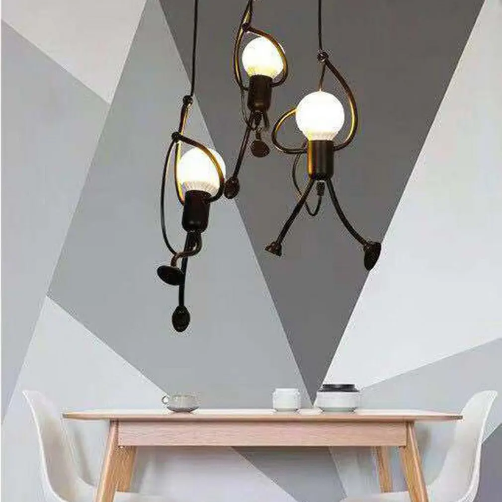 Little Man Climbing Pendant Light Modern Hanging Lamp Creative Iron People Lights Metal Cord Pandant Lamps for Kid Children Room
Little Man Climbing Pendant Light Modern Hanging Lamp Creative Iron People Lights Metal Cord Pandant Lamps for Kid Children Room