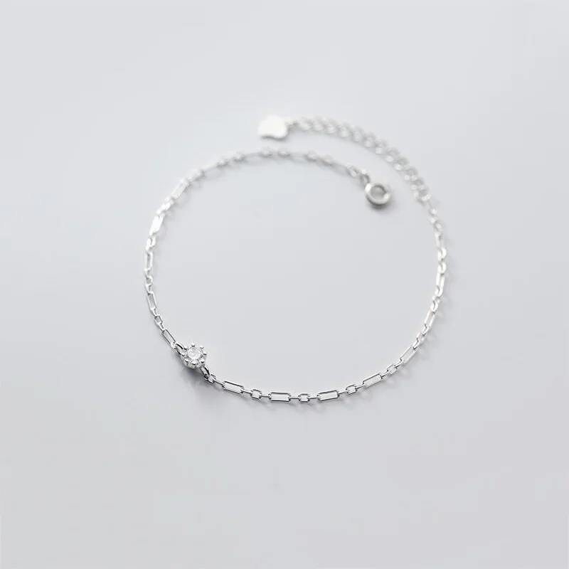 PONYKISS Office S925 Sterling Silver Single Zircon chain Minimlist Bracelets Fine Jewelry For Women Party wholesale Accessory
PONYKISS Office S925 Sterling Silver Single Zircon chain Minimlist Bracelets Fine Jewelry For Women Party wholesale Accessory