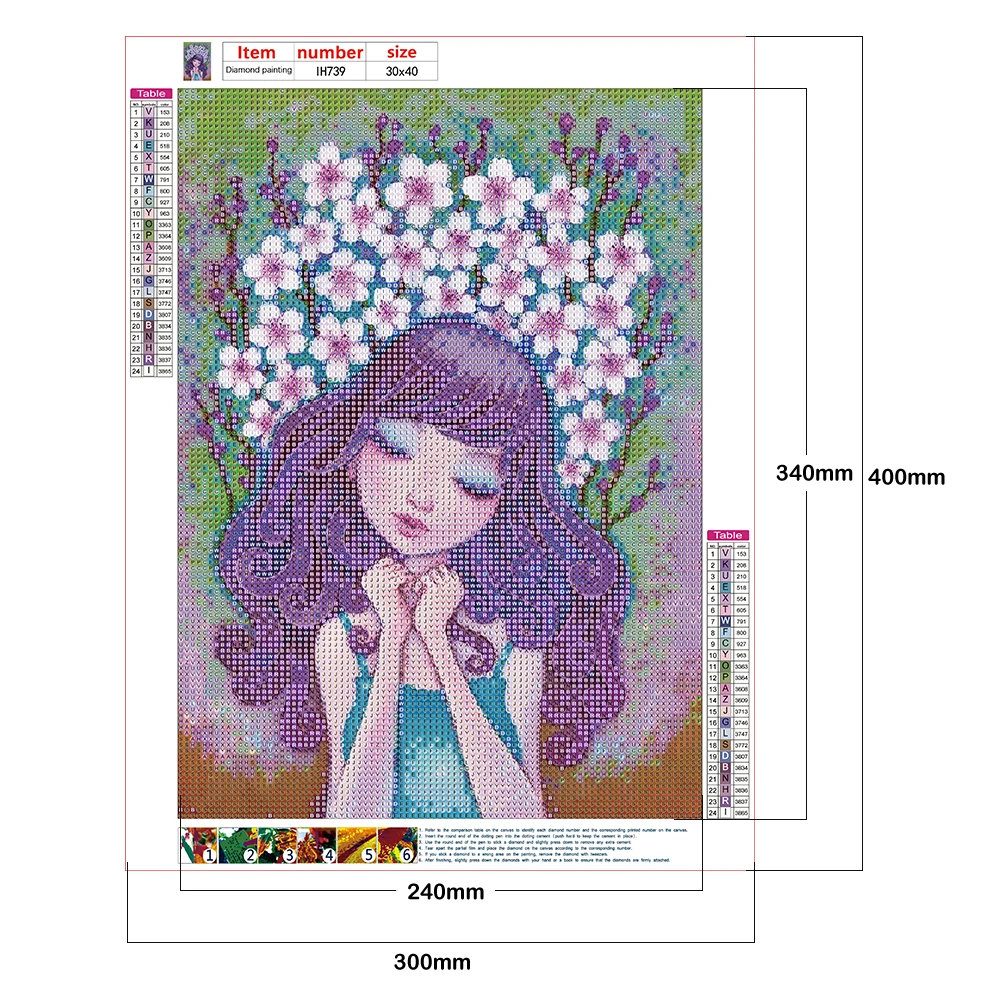 Full Round Drill Cartoon Girl Series 5D DIY Diamond Painting Set Home Decoration Craft Gift Hanging Painting 30x40cm
Full Round Drill Cartoon Girl Series 5D DIY Diamond Painting Set Home Decoration Craft Gift Hanging Painting 30x40cm