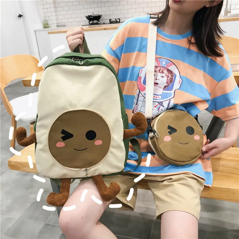 Brand Original Design Schoolbag Girl High School Ugly Cute Canvas Bag Cartoon Cute Backpack
Brand Original Design Schoolbag Girl High School Ugly Cute Canvas Bag Cartoon Cute Backpack