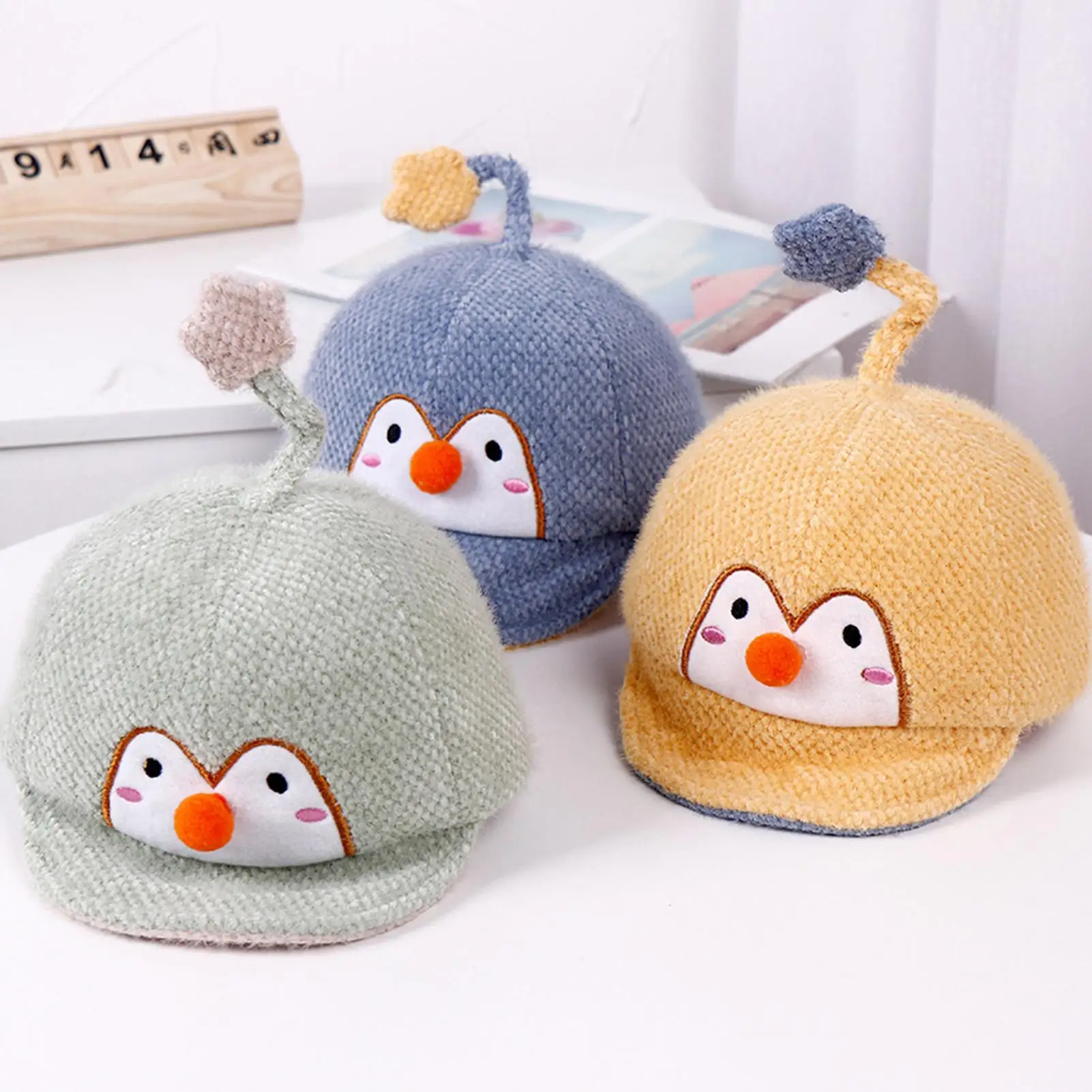 Autumn Winter Cartoon Penguin Children Hat Plush Baby Peaked Cap Warm Headwear Baseball Cap Baby Boy Girl Caps
Autumn Winter Cartoon Penguin Children Hat Plush Baby Peaked Cap Warm Headwear Baseball Cap Baby Boy Girl Caps