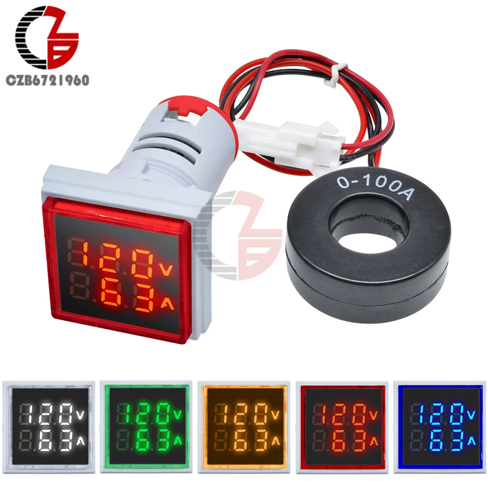 AC 50-500V 0-100A LED Digital Voltmeter Ammeter 110V 220V Voltage Current Meter Car Battery Volt Amp Tester Detector Monitor
AC 50-500V 0-100A LED Digital Voltmeter Ammeter 110V 220V Voltage Current Meter Car Battery Volt Amp Tester Detector Monitor