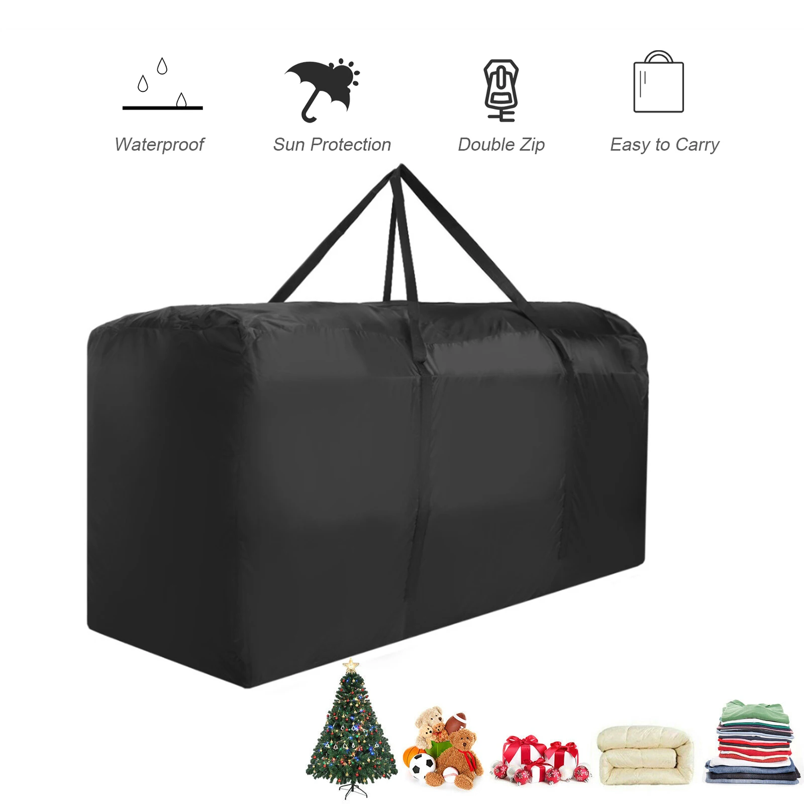 Waterproof Cushion Storage Bag Oxford Fabric Rectangular Storage Bag Zippered Dust Proof Bag with Handles Christmas Storage Bags
Waterproof Cushion Storage Bag Oxford Fabric Rectangular Storage Bag Zippered Dust Proof Bag with Handles Christmas Storage Bags