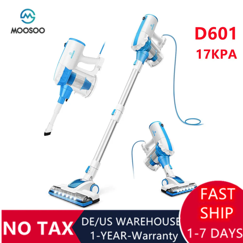 MOOSOO D601 Cordless Vacuum Cleaner 4 in 1 Handed Stick Vacuum 17Kpa Powerful Suction with LED Electric Brush for Hardwood Floor 
MOOSOO D601 Cordless Vacuum Cleaner 4 in 1 Handed Stick Vacuum 17Kpa Powerful Suction with LED Electric Brush for Hardwood Floor