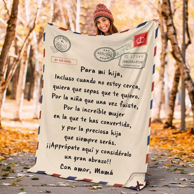 Premium Blanket to My Daughter/Son Durable High Quality Comfortable Flannel Blanket for Home Hogard
Premium Blanket to My Daughter/Son Durable High Quality Comfortable Flannel Blanket for Home Hogard