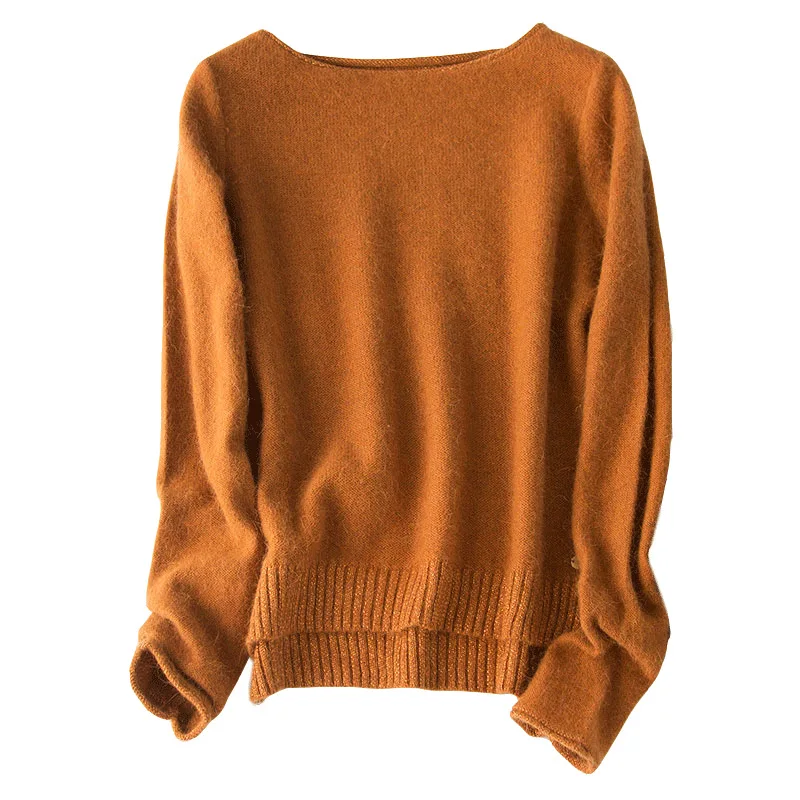 Europe station spring new one line round neck color matching gold silk loose fashion knitting fine wool Pullover female
Europe station spring new one line round neck color matching gold silk loose fashion knitting fine wool Pullover female