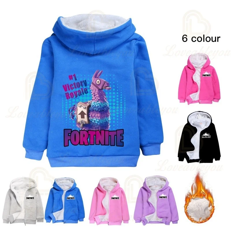 Fortnite Hot Game Cosplay Cardigan Zipper Thick Coat Children's Clothing Winter Coat for Boys Girls 100% Cotton Harajuku Hoodies
Fortnite Hot Game Cosplay Cardigan Zipper Thick Coat Children's Clothing Winter Coat for Boys Girls 100% Cotton Harajuku Hoodies