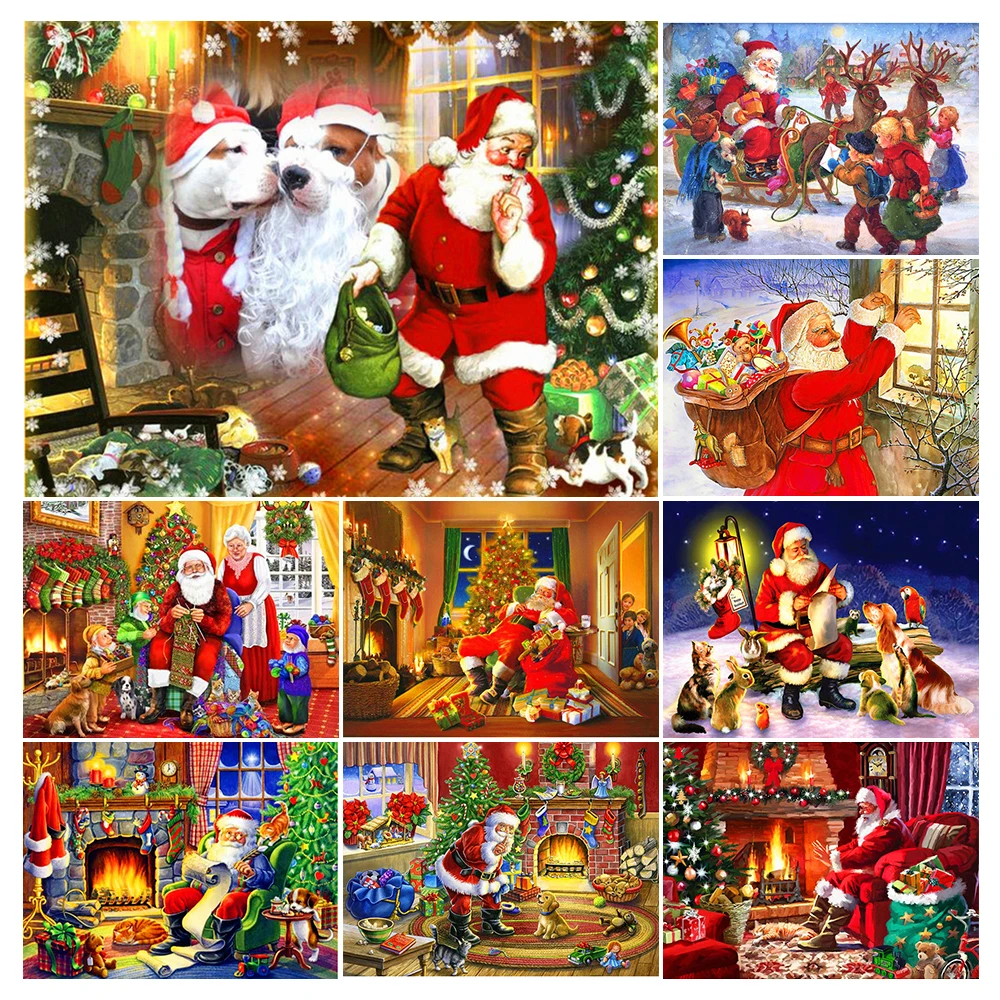 5D DIY Diamond Painting Cute Santa Claus Full Drill Square Embroidery Kit Mosaic Art Picture of Rhinestone Christmas Gift Decor
5D DIY Diamond Painting Cute Santa Claus Full Drill Square Embroidery Kit Mosaic Art Picture of Rhinestone Christmas Gift Decor