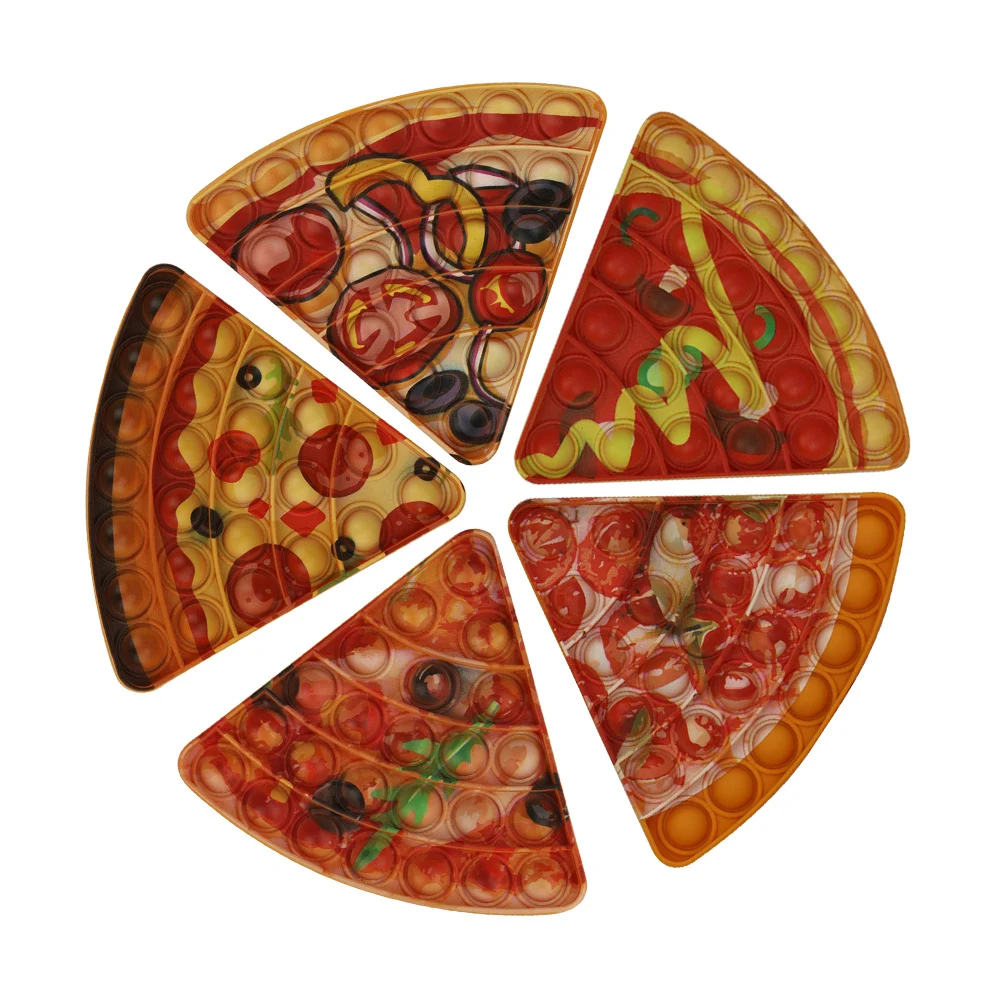 Pizza Printing Color Silicone Push Bubble Fingertip Toys Anti-Stress Set Stress Reliever Squeeze Crafts Adults Children Sensory
Pizza Printing Color Silicone Push Bubble Fingertip Toys Anti-Stress Set Stress Reliever Squeeze Crafts Adults Children Sensory