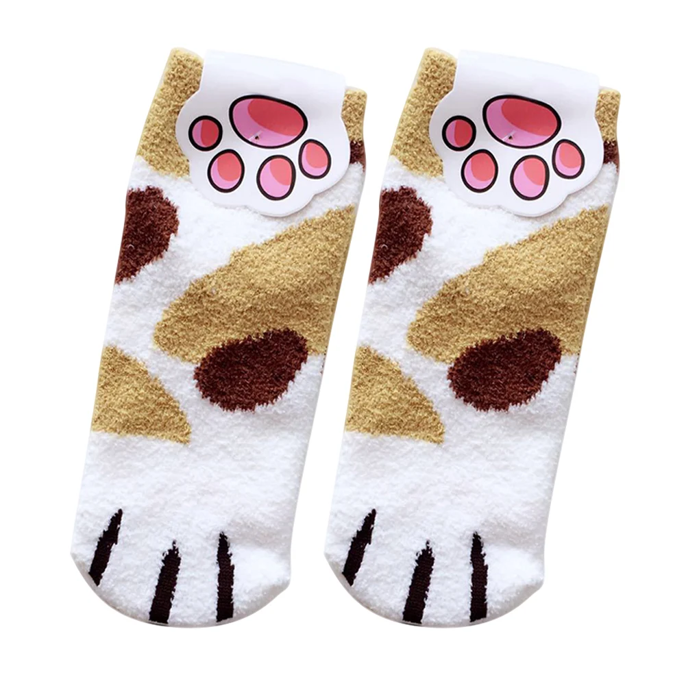 Women Girls Cute Cat Claws Plush Fuzzy Fleece Soft Floor Sleep Indoor Socks Winter YS-BUY
Women Girls Cute Cat Claws Plush Fuzzy Fleece Soft Floor Sleep Indoor Socks Winter YS-BUY
