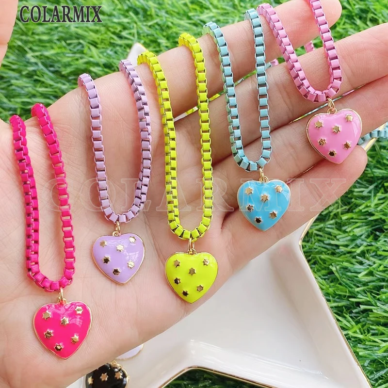 8 шт., эмалевые подвески в форме сердца, ожерелье, модные ювелирные изделия крошечный кулон, подвеска, аксессуары, ожерелье 51695
8 шт., эмалевые подвески в форме сердца, ожерелье, модные ювелирные изделия крошечный кулон, подвеска, аксессуары, ожерелье 51695