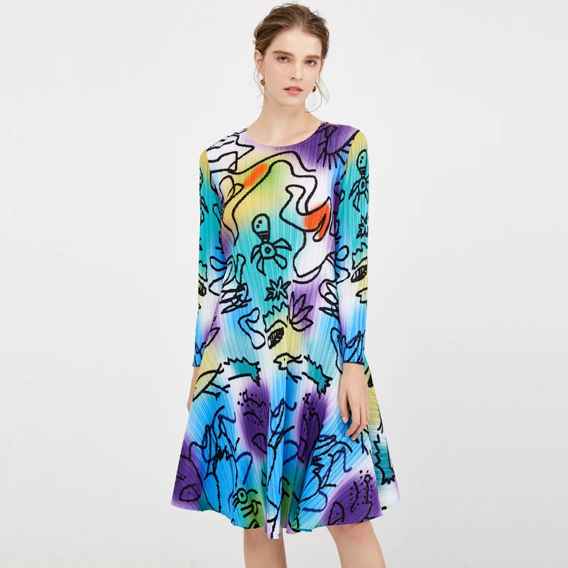 Issey Miyake pleated 2022 new spring and autumn ladies dress dreamland creative printing ladies slim gradient A-line skirt
Issey Miyake pleated 2022 new spring and autumn ladies dress dreamland creative printing ladies slim gradient A-line skirt