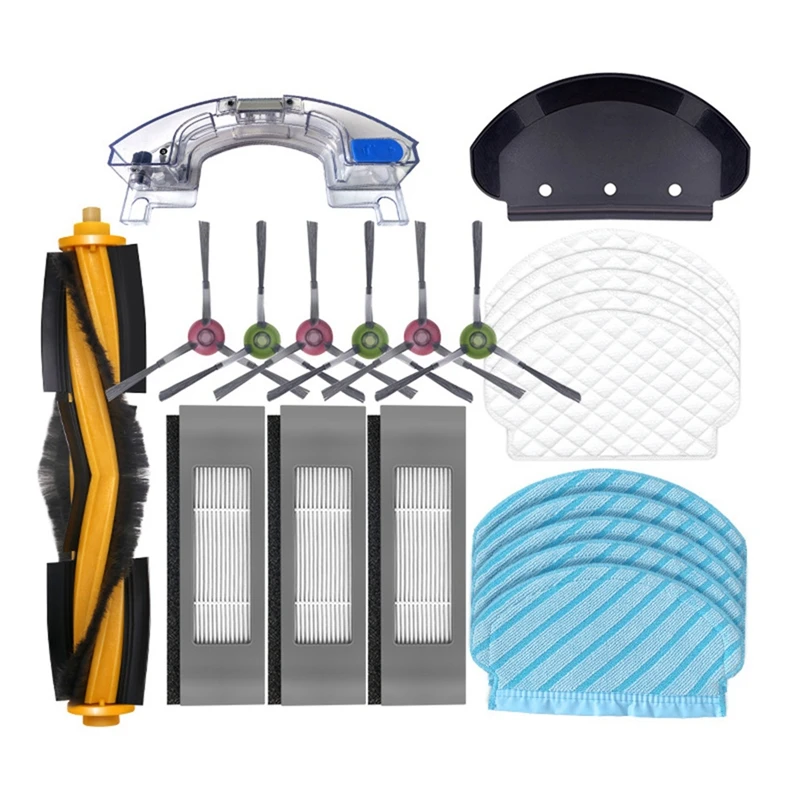 Запчасти для робота-пылесоса Ecovacs Deebot Ozmo 950 920 T5Max Ing, основная и боковая щетки, Сменный фильтр НЕРА, швабра 
Запчасти для робота-пылесоса Ecovacs Deebot Ozmo 950 920 T5Max Ing, основная и боковая щетки, Сменный фильтр НЕРА, швабра