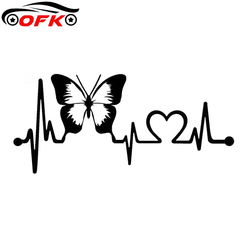 Butterfly Heartbeat Lifeline Vinyl Car Styling Stickers Decals Black/Silver 20.3cm*8.9cm
Butterfly Heartbeat Lifeline Vinyl Car Styling Stickers Decals Black/Silver 20.3cm*8.9cm