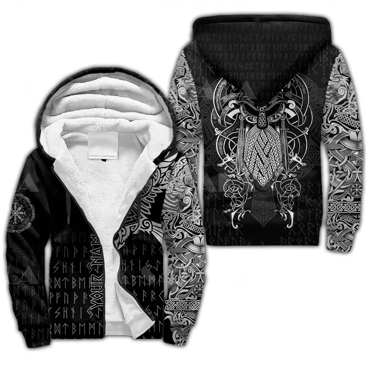 Viking Odin Tattoo Art Symbol 3D All Over Print XS-7XL Man Women Harajuku Outwear Zipper Thicker Winter Warm Fleece Jacket-2
Viking Odin Tattoo Art Symbol 3D All Over Print XS-7XL Man Women Harajuku Outwear Zipper Thicker Winter Warm Fleece Jacket-2