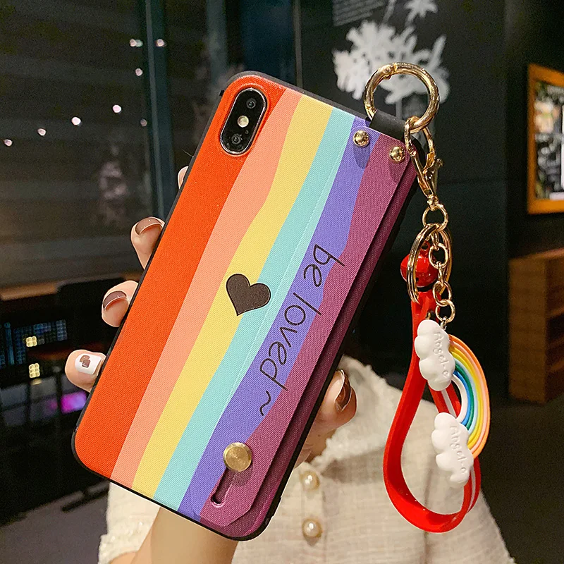 sumkeymi Rainbow Heart TPU Cover Phone Holder Case For iphone 11 12 Case For iphone 7 8 Plus mini Pro Max X XS XR Hand Band Case
sumkeymi Rainbow Heart TPU Cover Phone Holder Case For iphone 11 12 Case For iphone 7 8 Plus mini Pro Max X XS XR Hand Band Case