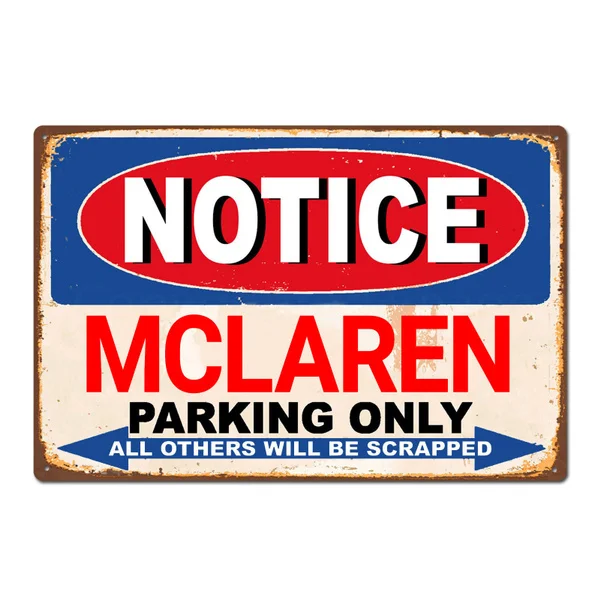 Mclaren Car Tin Sign Metal Sign Metal Poster Metal Decor Wall Sign Wall Poster Wall Decor ,Decor for Home Office Ba
Mclaren Car Tin Sign Metal Sign Metal Poster Metal Decor Wall Sign Wall Poster Wall Decor ,Decor for Home Office Ba