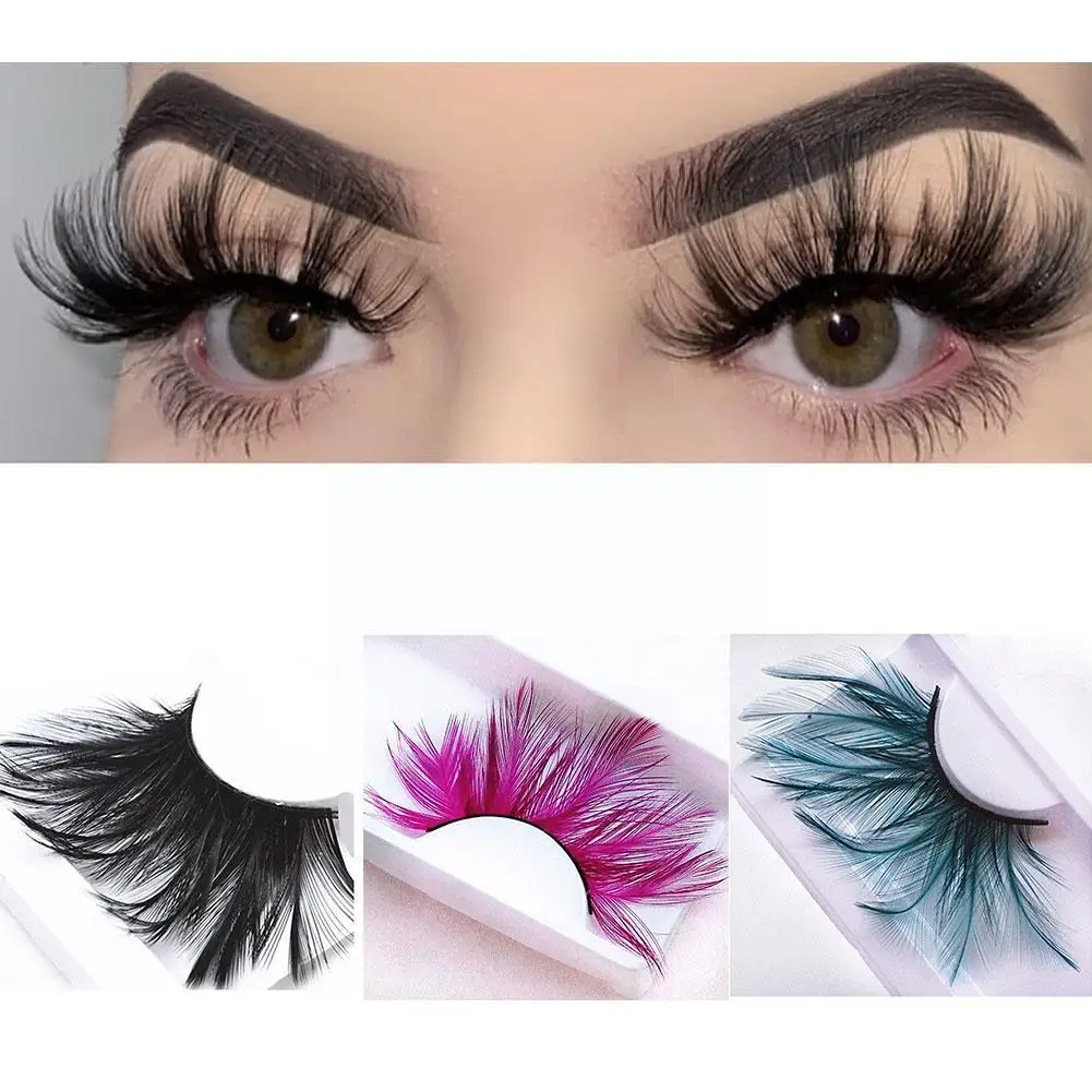 1PC 30mm Fake Eyelashes Professional Makeup Tips Full Feather Strip Eye Stage False Lashes Party Lashes B0A2
1PC 30mm Fake Eyelashes Professional Makeup Tips Full Feather Strip Eye Stage False Lashes Party Lashes B0A2