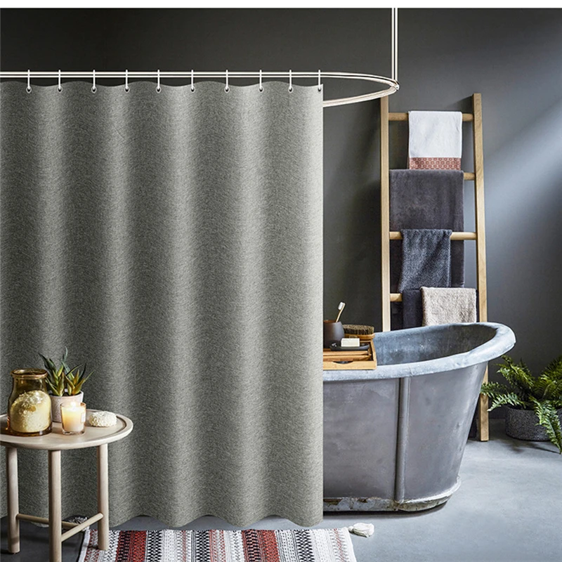 Thickened Imitation Linen Shower Curtains Solid Hotel High Quality Waterproof Bathroom Curtain For Hotel & Home
Thickened Imitation Linen Shower Curtains Solid Hotel High Quality Waterproof Bathroom Curtain For Hotel & Home