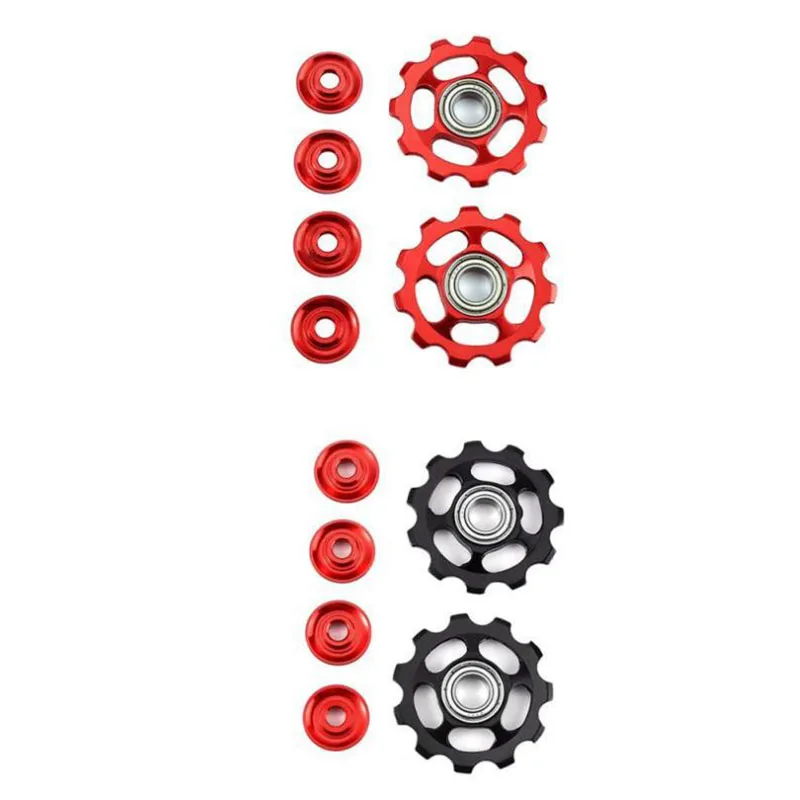 4Pack 11T Ultralight MTB Aluminum Alloy Bike Bearing Wheel Rear Derailleur Pulleys Bicycle Pulley Wheel Bike Accessorie
4Pack 11T Ultralight MTB Aluminum Alloy Bike Bearing Wheel Rear Derailleur Pulleys Bicycle Pulley Wheel Bike Accessorie