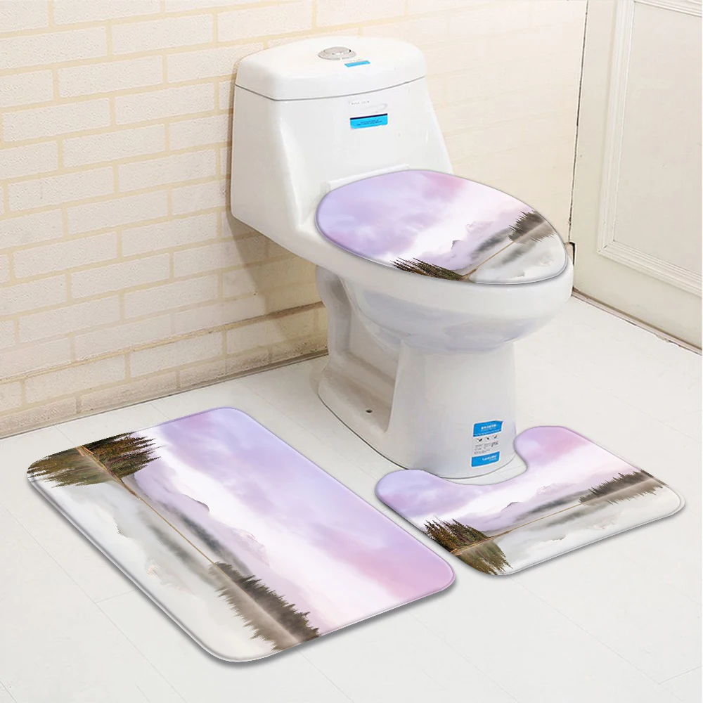 China Style Landscape Natural Scenery Meteor 3 Pieces Toilet Cover Non Slip Mat Bath Rugs Seat Rug Accessories Bathroom Decor
China Style Landscape Natural Scenery Meteor 3 Pieces Toilet Cover Non Slip Mat Bath Rugs Seat Rug Accessories Bathroom Decor