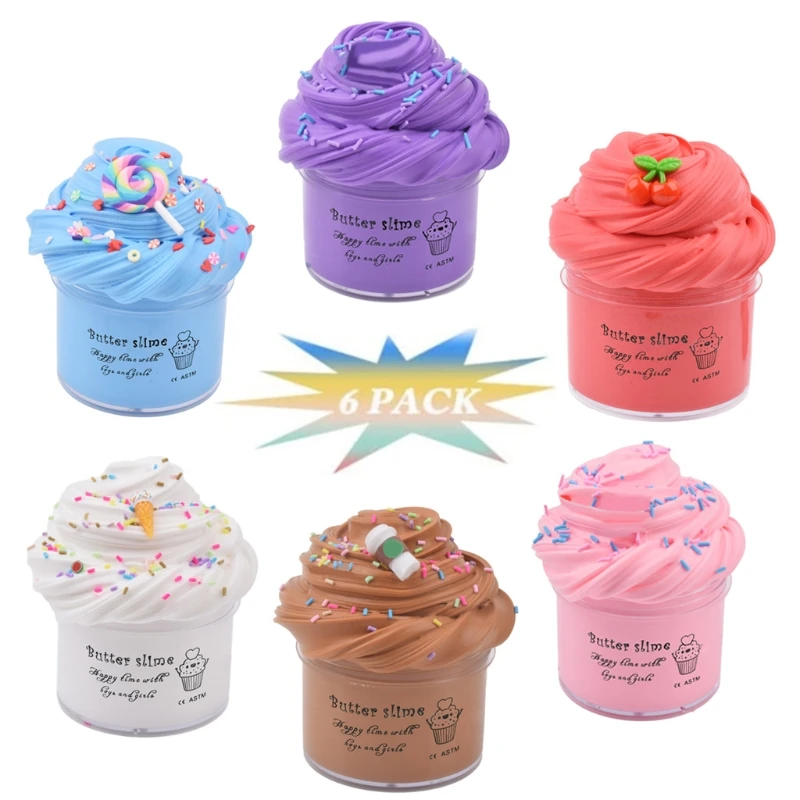 6Pc Butter Slime with Candy Slime Watermelon Slime and Pineapple Slime Soft Gift T8ND
6Pc Butter Slime with Candy Slime Watermelon Slime and Pineapple Slime Soft Gift T8ND