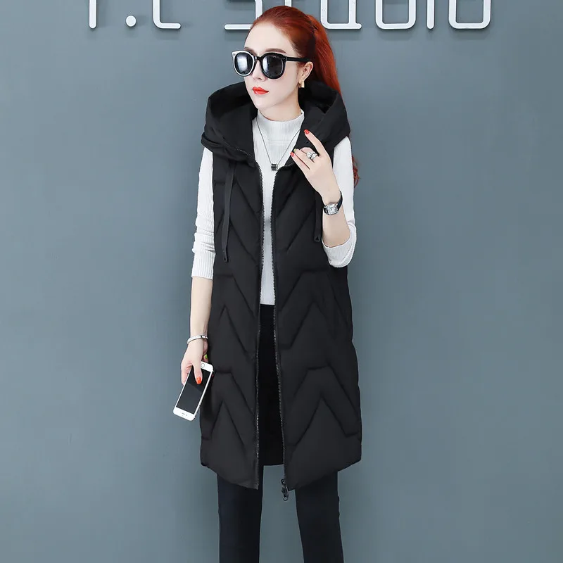 Lingwave Autumn Winter Female Down Cotton Vest Mid-Length Thick Coat Vest Fashion Hooded Slim Women Sleeveless Outwear
Lingwave Autumn Winter Female Down Cotton Vest Mid-Length Thick Coat Vest Fashion Hooded Slim Women Sleeveless Outwear