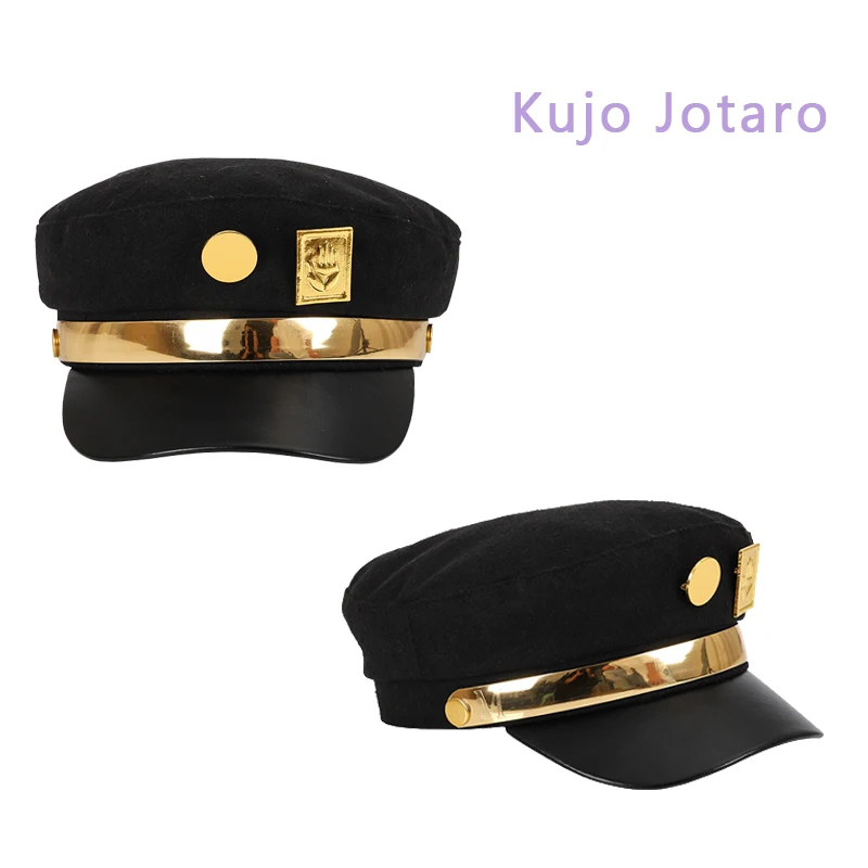 Kujo Jotaro Cap Hat Cosplay Anime JoJo's Bizarre Adventure Army Military Flatcap Metal Badge Headgear Anime Props Accessories
Kujo Jotaro Cap Hat Cosplay Anime JoJo's Bizarre Adventure Army Military Flatcap Metal Badge Headgear Anime Props Accessories