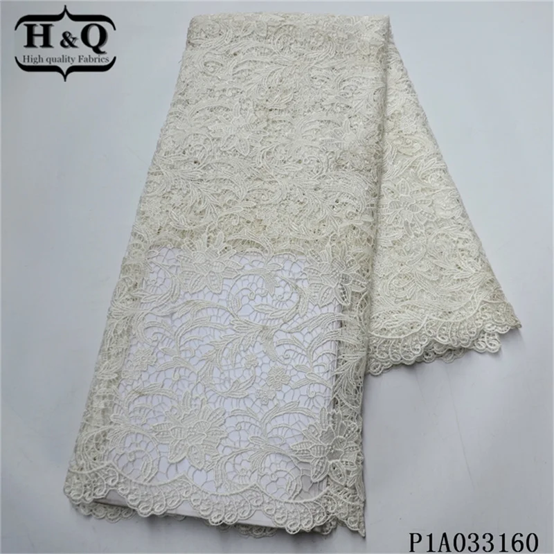 H&Q high quality african guipure lace water soluble embroidery french cord lace fabrics with sequins nigerian mesh 5 yard sewing
H&Q high quality african guipure lace water soluble embroidery french cord lace fabrics with sequins nigerian mesh 5 yard sewing
