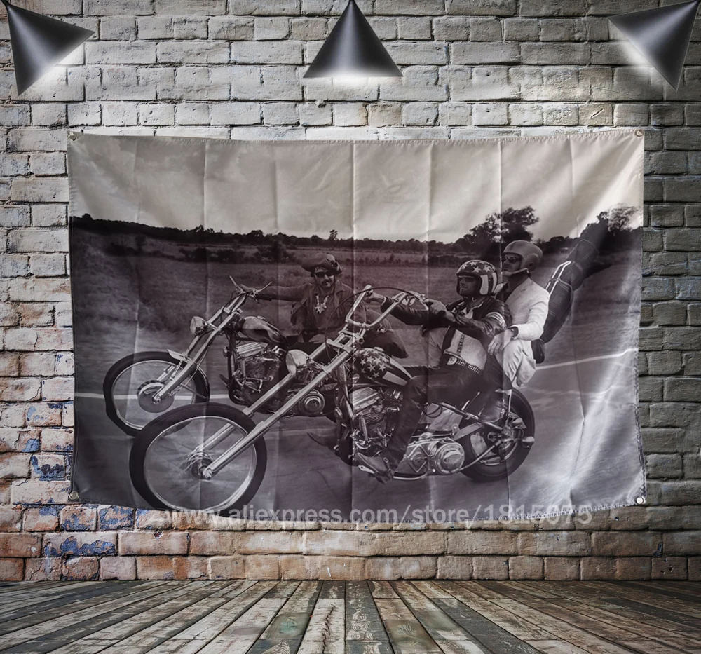Easy Rider Motorcyclist Poster Flag freedom and humanize Banner Home Decoration Hanging flag 4 Gromments in Corners 3*5FT
Easy Rider Motorcyclist Poster Flag freedom and humanize Banner Home Decoration Hanging flag 4 Gromments in Corners 3*5FT