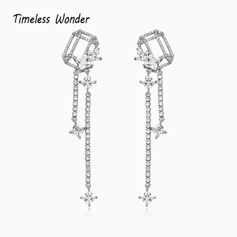 Timeless Wonder Stunning Zirconia Geo Tassel Drop Earrings Women Designer Jewelry Goth Boho Kpop Rare Fancy Runway Gift Emo 2613
Timeless Wonder Stunning Zirconia Geo Tassel Drop Earrings Women Designer Jewelry Goth Boho Kpop Rare Fancy Runway Gift Emo 2613