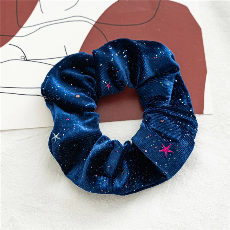 Velvet Golden Stars Hair Scrunchies Women elastic rubber hair bands Girl Ponytail Holder Hair Ties Ropes hair accessories New
Velvet Golden Stars Hair Scrunchies Women elastic rubber hair bands Girl Ponytail Holder Hair Ties Ropes hair accessories New