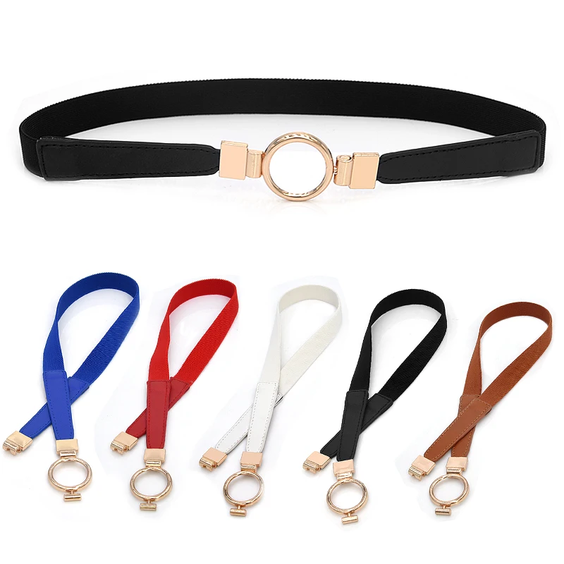 Fashion Elastic Belts for Women Girl Stretch Skinny Metal Ring Waistband Female 5 Colors
Fashion Elastic Belts for Women Girl Stretch Skinny Metal Ring Waistband Female 5 Colors