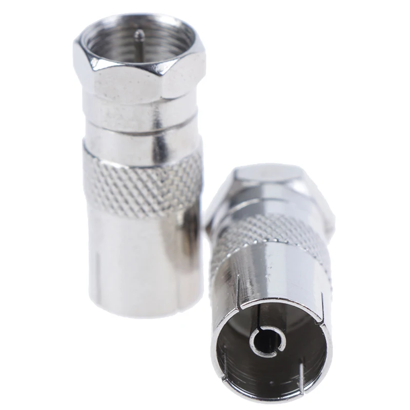 2Pcs RF Adapters Type Male Plug Connector Socket to RF Coax For TV Aerial Female
2Pcs RF Adapters Type Male Plug Connector Socket to RF Coax For TV Aerial Female