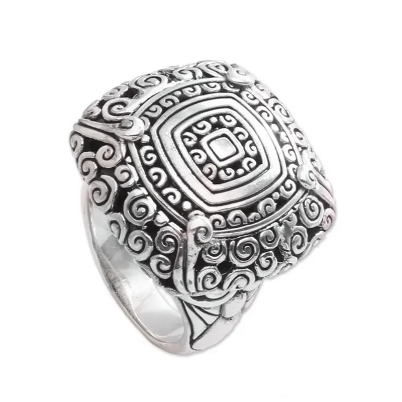 Retro Palace Thai Silver Men Ring Ethinc Party Engagement Party Male Rings Jewelry Hand Accessories Size 5-12 Whole Sale
Retro Palace Thai Silver Men Ring Ethinc Party Engagement Party Male Rings Jewelry Hand Accessories Size 5-12 Whole Sale