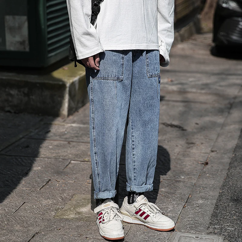 SingleRoad Mens Baggy Jeans Men 2020 Autumn Oversized Wide Leg Korean Style Denim Pants Harajuku Fashion Blue Jeans For Men
SingleRoad Mens Baggy Jeans Men 2020 Autumn Oversized Wide Leg Korean Style Denim Pants Harajuku Fashion Blue Jeans For Men