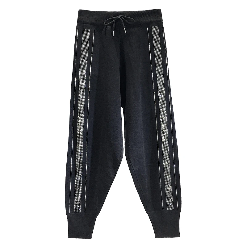 SHANGPALAE 2021 New Fashion Spring High Waist Heavy Industry Hot Rhinestone Casual Pants Loose Sports Harem Pants Female ZA2752
SHANGPALAE 2021 New Fashion Spring High Waist Heavy Industry Hot Rhinestone Casual Pants Loose Sports Harem Pants Female ZA2752