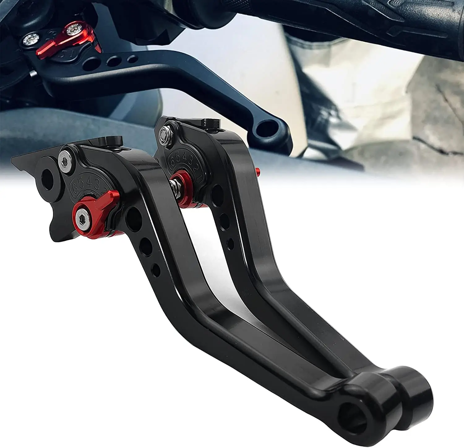 Adjustable Motorcycle Brake Clutch Levers CNC Aluminum Short Levers for Yamaha YZF R1 2004-2008 YZF R6 2005-2016
Adjustable Motorcycle Brake Clutch Levers CNC Aluminum Short Levers for Yamaha YZF R1 2004-2008 YZF R6 2005-2016