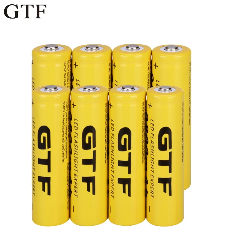 GTF3.7V 18650 Battery Rechargeable Li-ion for LED Torch Flashlight 9800mah Batteries accumulator battery Cell | Электроника