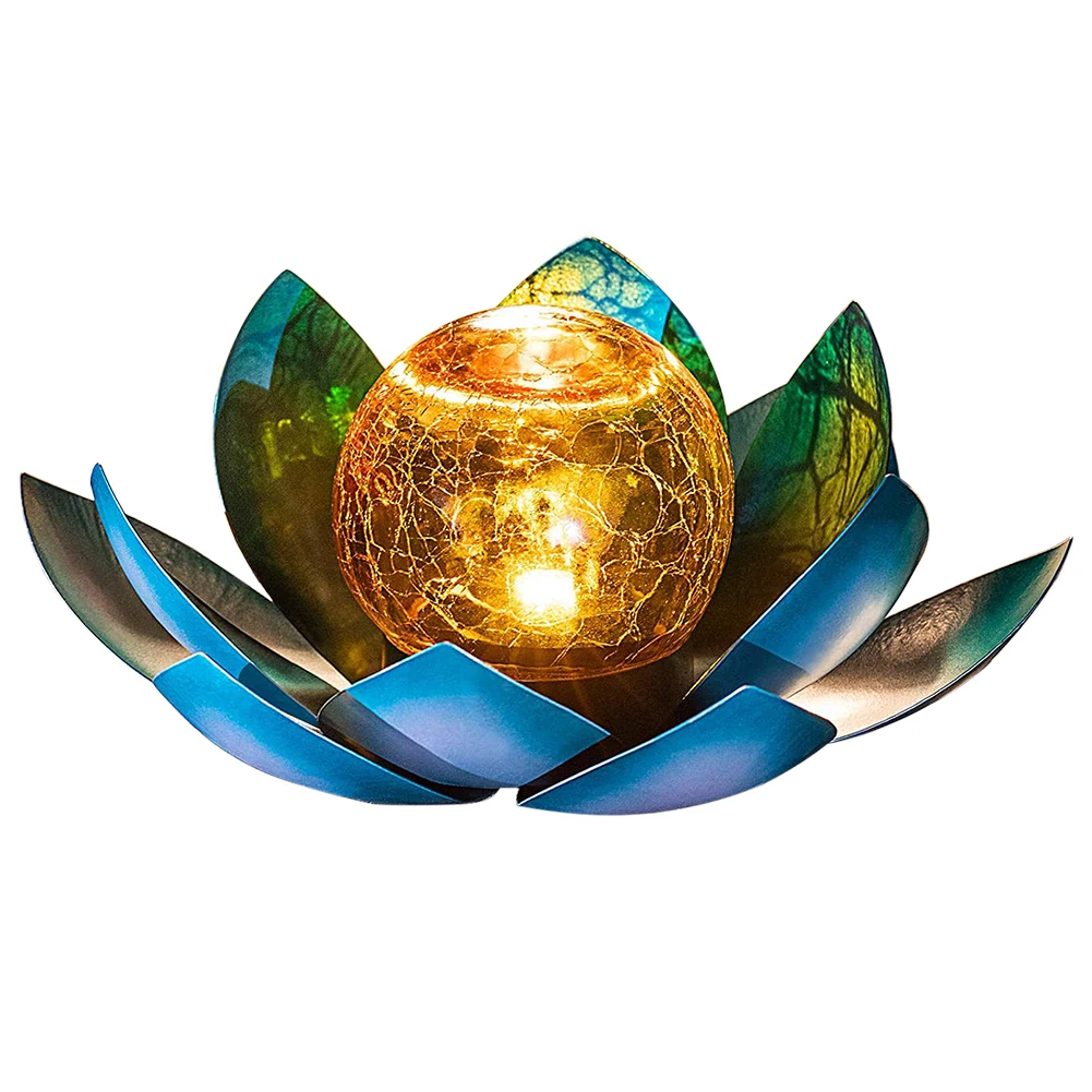 LED Solar Lotus Light Waterproof Crack Glass Ball Flower Lamp Garden Decor Outdoor Lotus Lawn Light Decorative Solar Light
LED Solar Lotus Light Waterproof Crack Glass Ball Flower Lamp Garden Decor Outdoor Lotus Lawn Light Decorative Solar Light