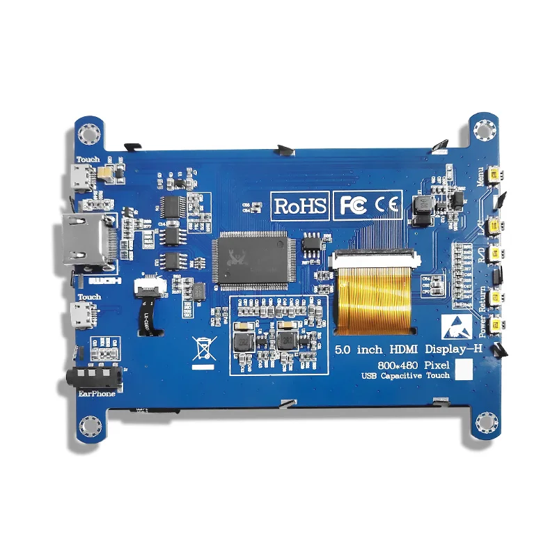 JRP5008 монитор 480*800 Емкостный Сенсорный Экран Raspberry Pi 4 3B +/ПК/банан Дисплей