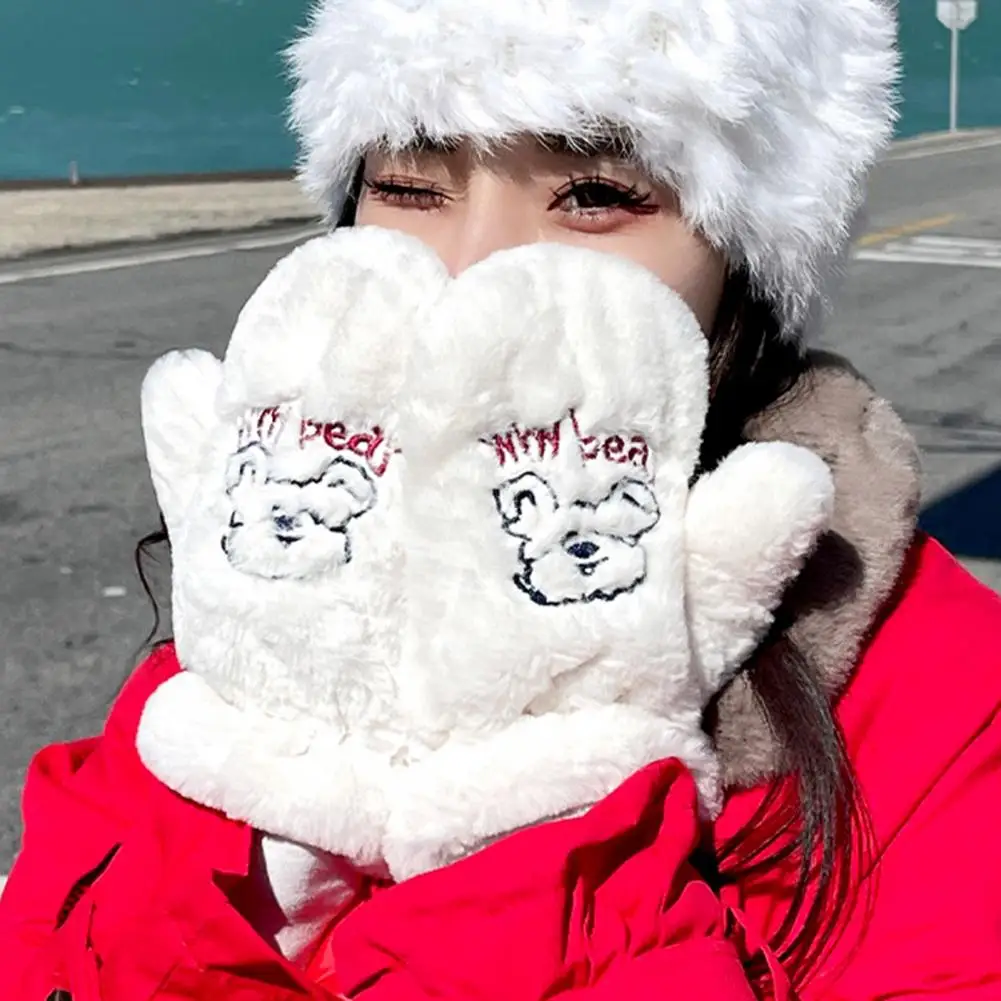 Female Elastic Full Fingers Gloves Cute Rabbit Wool Gloves Women Winter Mittens Fashion Solid Color Mittens Thicken Warm Gloves
Female Elastic Full Fingers Gloves Cute Rabbit Wool Gloves Women Winter Mittens Fashion Solid Color Mittens Thicken Warm Gloves