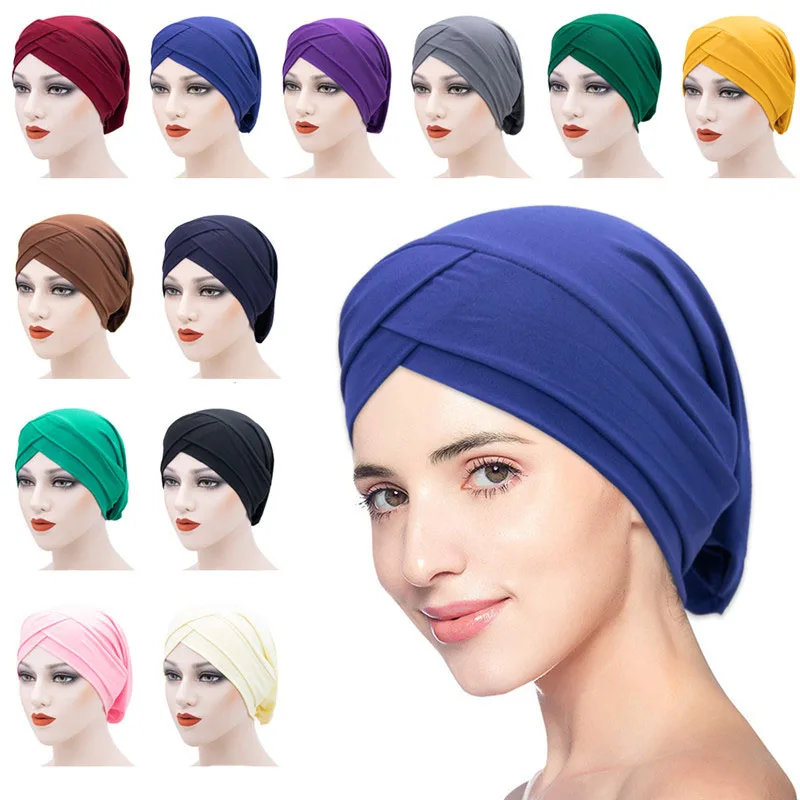 Women Bandanas Muslim Hijabs Cap Head Wrap Beanies Soft Solid Turban Head Cap Female Bonnet Headwear Hair Accessories
Women Bandanas Muslim Hijabs Cap Head Wrap Beanies Soft Solid Turban Head Cap Female Bonnet Headwear Hair Accessories
