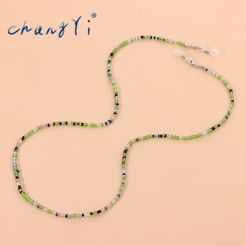 Changyi 2021 Trend Women Colored Beaded Eye Glasses Sunglasses Eyewear Chain Lanyard Anti Slip Sunglasses Mask Chain Accessorice
Changyi 2021 Trend Women Colored Beaded Eye Glasses Sunglasses Eyewear Chain Lanyard Anti Slip Sunglasses Mask Chain Accessorice