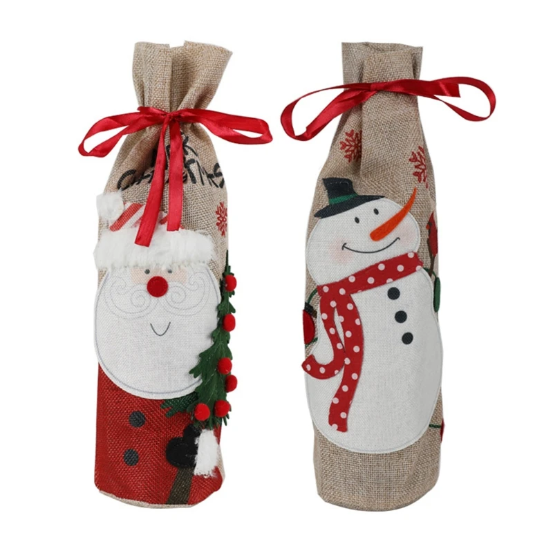 Креативный Рождественский чехол для бутылки вина, льняной чехол для бутылки с водой, с рисунком Санта-Клауса и снеговика для семейных рожде...
Креативный Рождественский чехол для бутылки вина, льняной чехол для бутылки с водой, с рисунком Санта-Клауса и снеговика для семейных рожде...